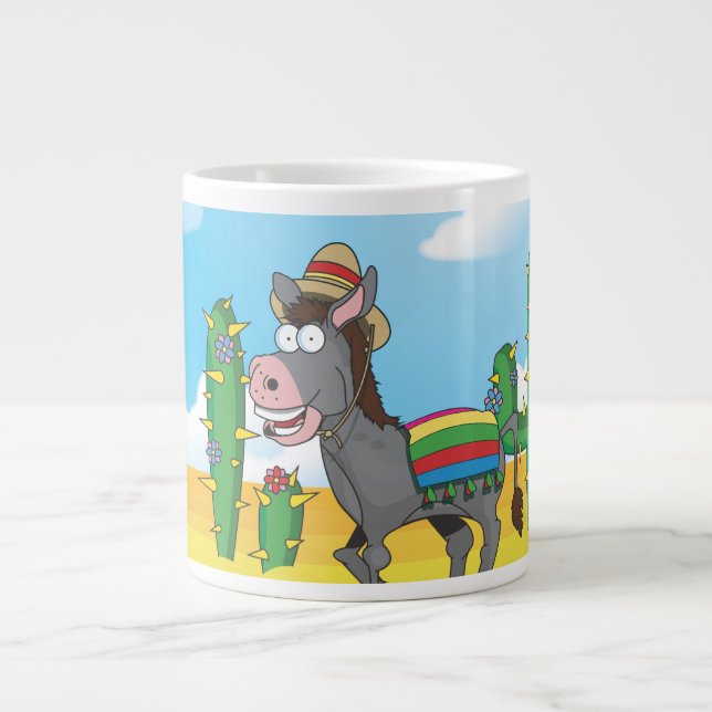Taza De Café Grande Donkey mexicano (Frente)