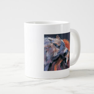 Taza De Café Grande Dos lobos