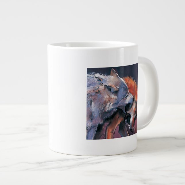 Taza De Café Grande Dos lobos (Derecha)