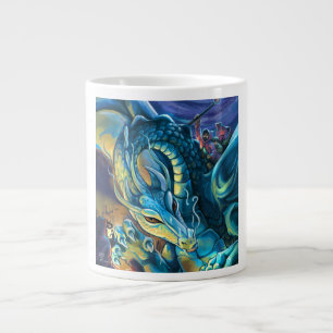 Taza De Café Grande Dragon Rider and Sorcerer