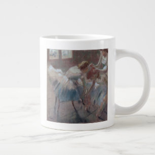 Taza De Café Grande Edgar Degas el   tres bailarines que se preparan