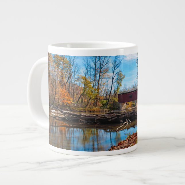 Taza De Café Grande EE. UU., Indiana, Cataract Falls State Recreation (Izquierda)