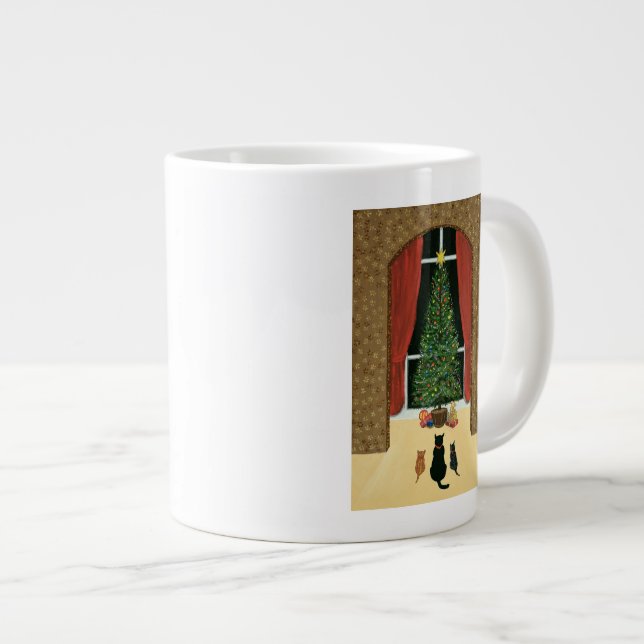 Taza De Café Grande El árbol de navidad (Derecha)