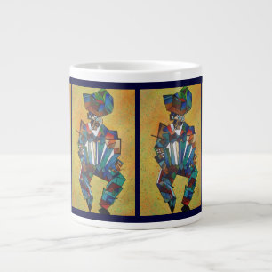 Taza De Café Grande El arte del cubismo acordeonista