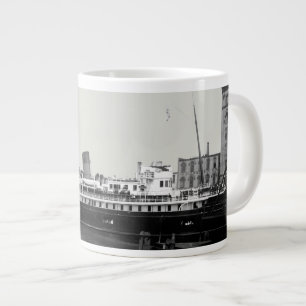 Taza De Café Grande El barco de los Grandes Lagos Virginia @ Milwaukee