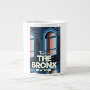 Taza De Café Grande El Bronx cartel de viaje de la ciudad de Nueva Yor