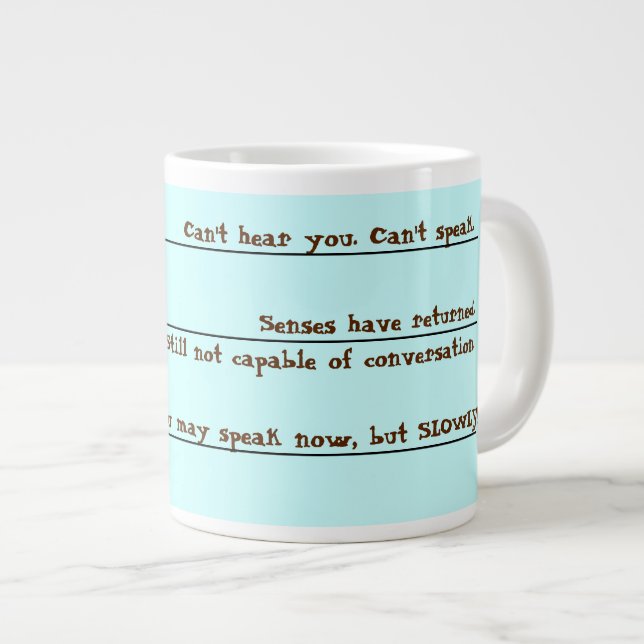 Taza De Café Grande El café divertido despierta la taza (Derecha)