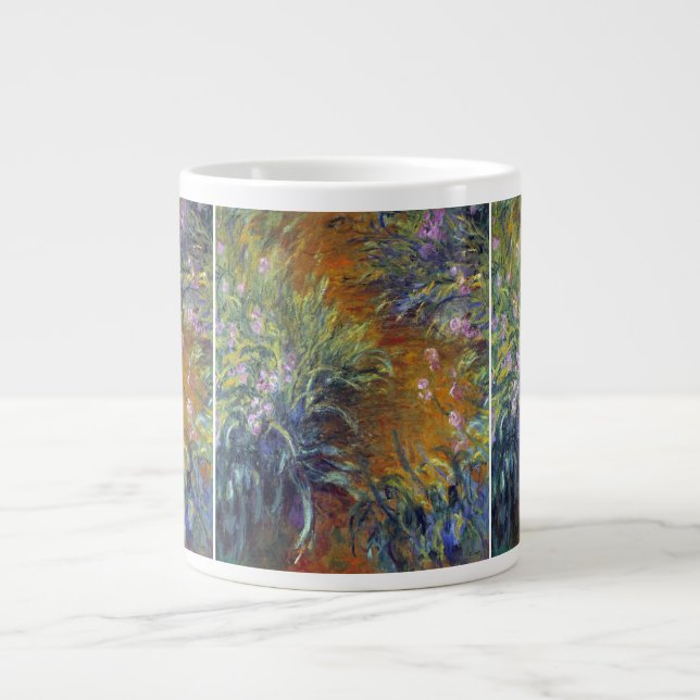 Taza De Café Grande El camino a través de los irlandeses de Claude Mon (Frente)