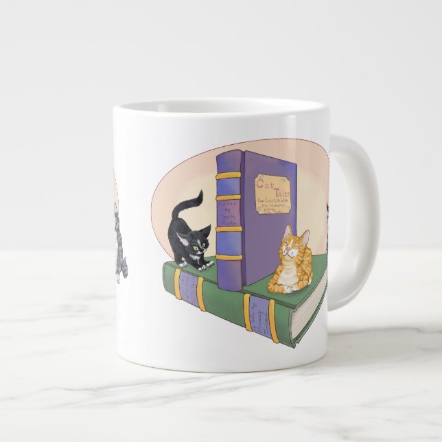 Taza De Café Grande El cuento del gatito (Derecha)