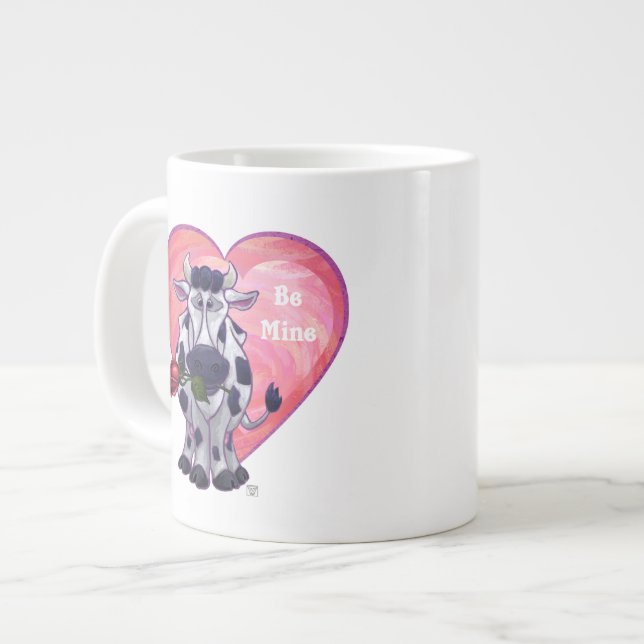 Taza De Café Grande El día de San Valentín de vaca (Izquierda)