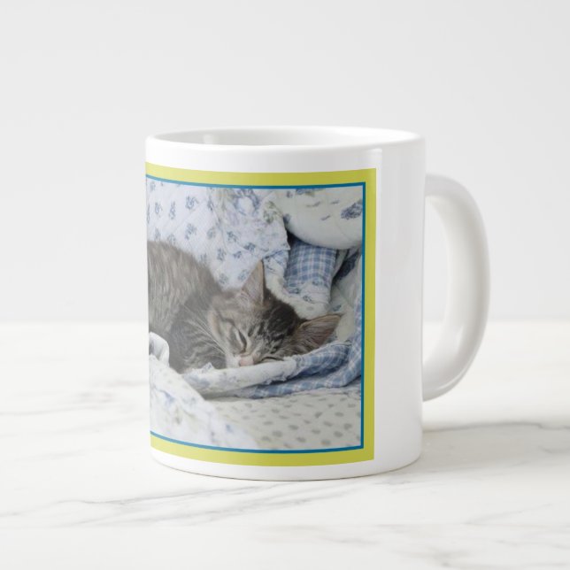 Taza De Café Grande El dormir Kltty (Derecha)