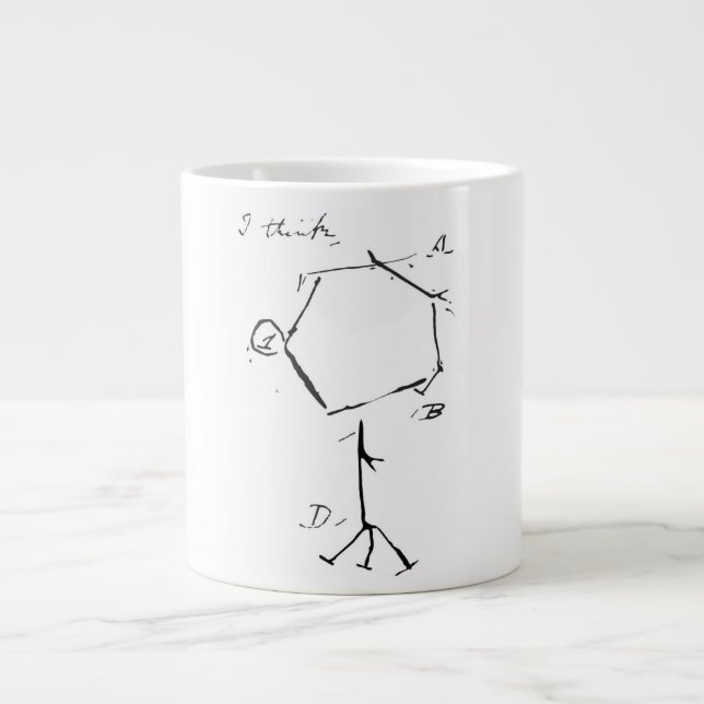Taza De Café Grande El fago de Darwin (Frente)