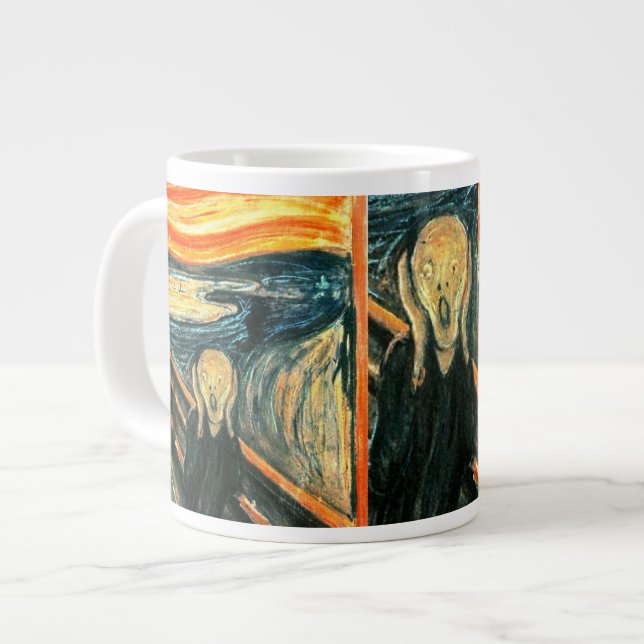 Taza De Café Grande El grito de Edvard Munch (Izquierda)