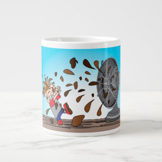 Taza De Café Grande El impulso ha golpeado la fan