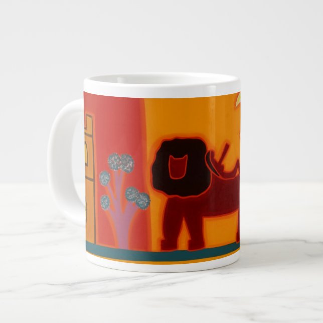 Taza De Café Grande El león de Fulham Broadway 2008 (Izquierda)