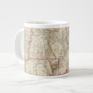 Taza De Café Grande El mapa de Howe del distrito del aceite de