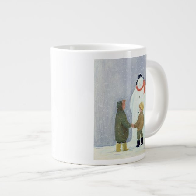 Taza De Café Grande El muñeco de nieve (Derecha)