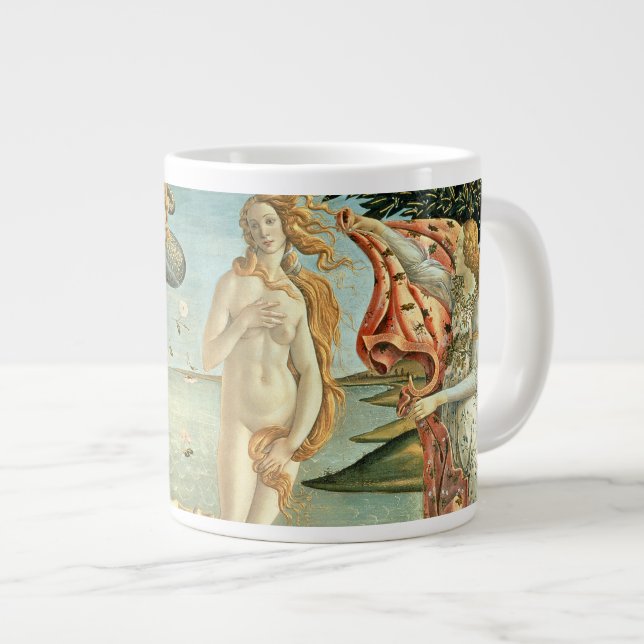 Taza De Café Grande El nacimiento de Venus, c.1485 (temperatura sobre  (Derecha)