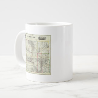 Taza De Café Grande El nuevo mapa de Holt, Wyoming