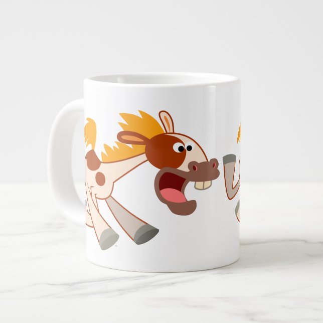 Taza De Café Grande El Personalizado Pinto Jumbo Mug (Izquierda)