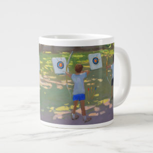 Taza De Café Grande El tiro al arco practica Francia