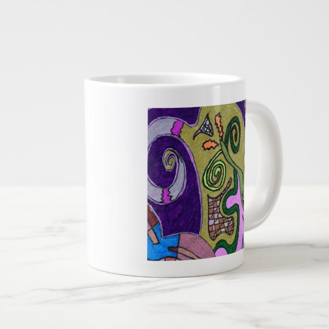 Taza De Café Grande Elefante dorado (Derecha)