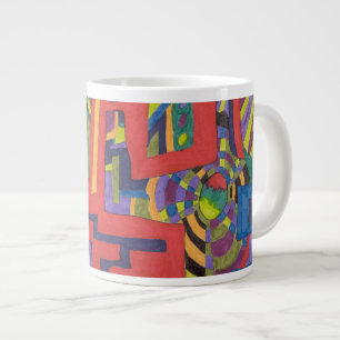 Taza De Café Grande En la red, abstracto