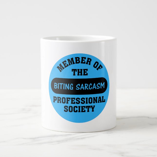 Taza De Café Grande Entrenado profesionalmente para hacer comentarios (Frente)