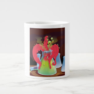 Taza De Café Grande Envase de experimentación científica Monstruo