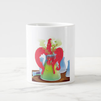 Taza De Café Grande Envase de experimentación científica Monstruo