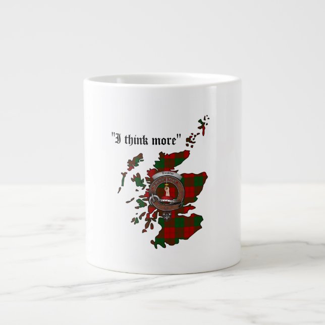 Taza De Café Grande Erskine Clan Badge Jumbo Mug (Frente)