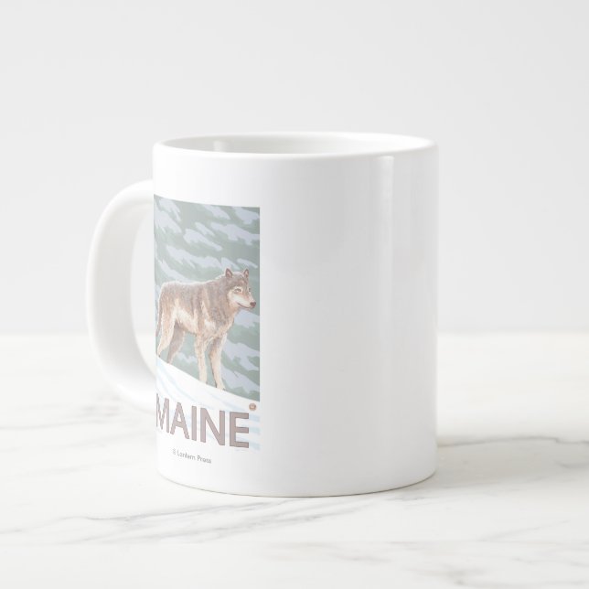 Taza De Café Grande Escena de MaineWolf (Izquierda)