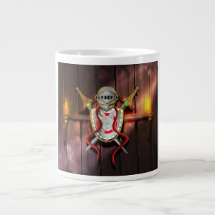Taza De Café Grande Escudo de armas medieval