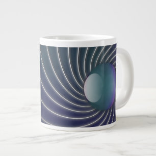 Taza De Café Grande Espiral marina profunda Mug especial