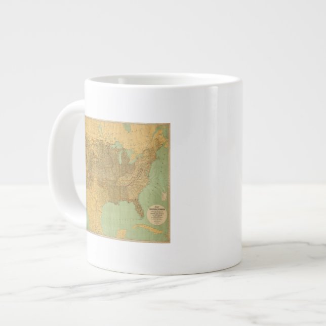 Taza De Café Grande Estados Unidos y territorios (Izquierda)