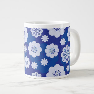 Taza De Café Grande estampado de plores