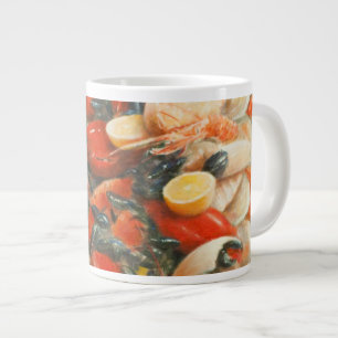 Taza De Café Grande Extravagancia 2010 de los mariscos