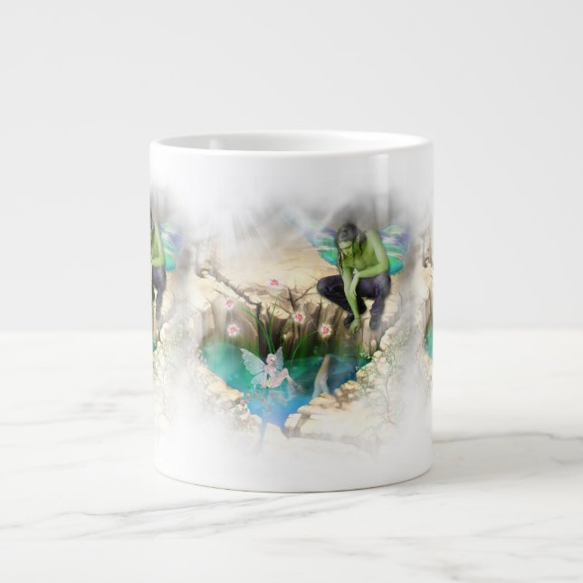 Taza De Café Grande Faerie in Elven Pond Vignette (Frente)