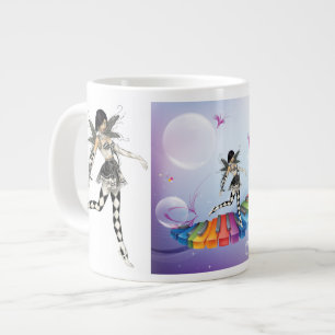 Taza De Café Grande Faerie Musical Keyboard