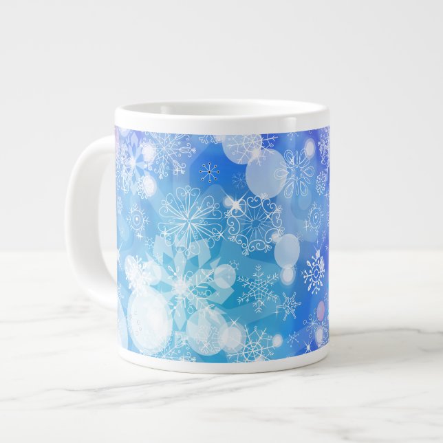 Taza De Café Grande Fantasía de Snowflake (Izquierda)