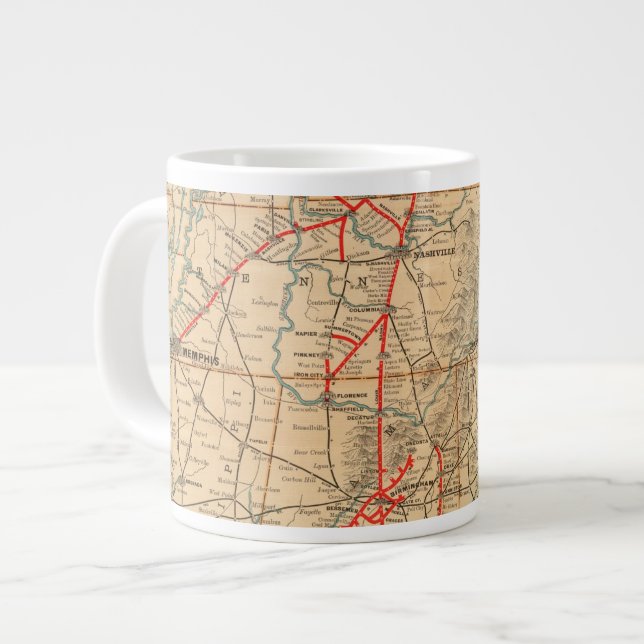 Taza De Café Grande Ferrocarril de Louisville y Nashville (Izquierda)
