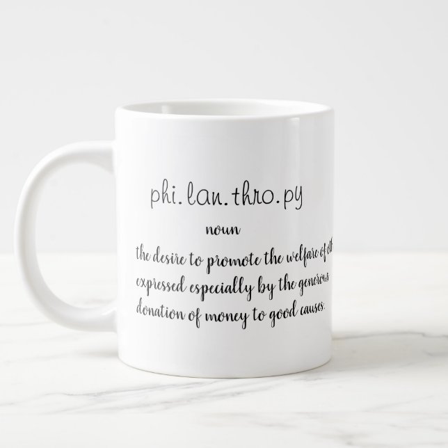 Taza De Café Grande Filantropía (Izquierda)