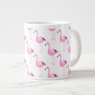 Taza De Café Grande Flamencos rosados 2