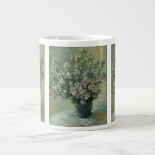 Taza De Café Grande Florero de Flores por Claude Monet
