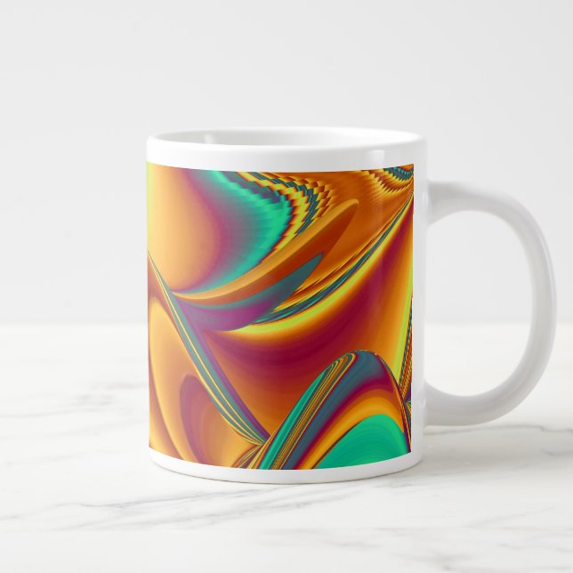 Taza De Café Grande Flores Mágicas de Primavera Verano Otoño (Derecha)