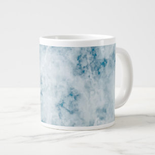 Taza De Café Grande Fondo azul de mármol de la textura