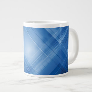 Taza De Café Grande Fondo de alta tecnología azul marino