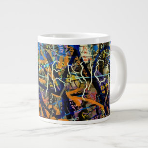 Taza De Café Grande Fondo de la pintada