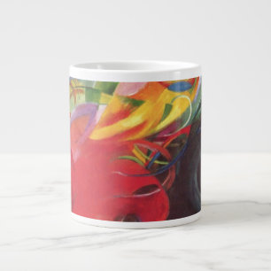 Taza De Café Grande Formas de lucha de Franz Marc