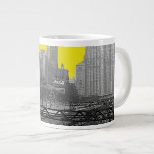 Taza De Café Grande Foto de la avenida Michigan de los años 1960 de Ch